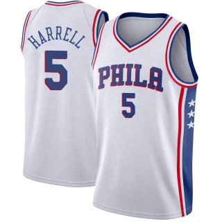 Men's Montrezl Harrell Philadelphia 76ers White Swingman Jersey - Association Edition