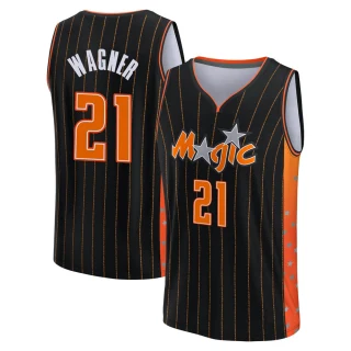 Men's Moritz Wagner Orlando Magic Anthracite Fast Break 2021/22 Replica City Edition Jersey