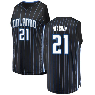 Men's Moritz Wagner Orlando Magic Black Fast Break Jersey - Statement Edition