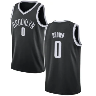 Men's Moses Brown Brooklyn Nets Black Swingman Jersey - Icon Edition