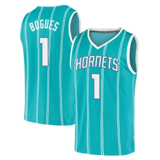 Men's Muggsy Bogues Charlotte Hornets Teal Fast Break 2020 Jersey - Icon Edition