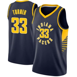Men's Myles Turner Indiana Pacers Navy Swingman Jersey - Icon Edition