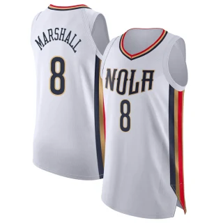 Men's Naji Marshall New Orleans Pelicans White Authentic 2021/22 City Edition Jersey