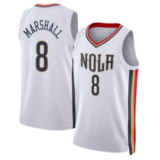 Men's Naji Marshall New Orleans Pelicans White Swingman 2021/22 City Edition Jersey
