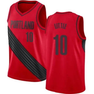 Men's Nassir Little Portland Trail Blazers Red Swingman Jersey - Statement Edition