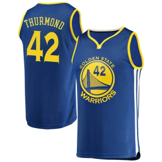 Men's Nate Thurmond Golden State Warriors Gold Fast Break Royal Jersey - Icon Edition