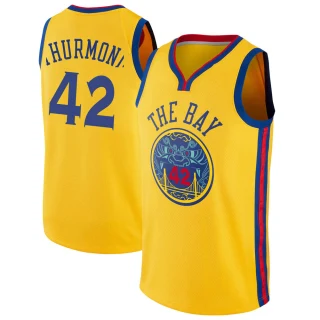 Men's Nate Thurmond Golden State Warriors Gold Swingman Jersey - City Edition
