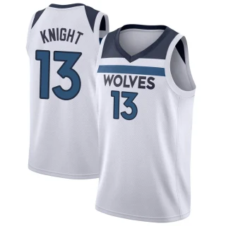 Men's Nathan Knight Minnesota Timberwolves White Swingman Jersey - Icon Edition