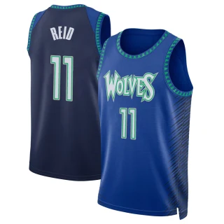 Men's Naz Reid Minnesota Timberwolves Blue Swingman 2021/22 City Edition Jersey