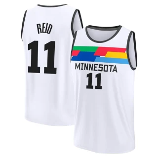 Men's Naz Reid Minnesota Timberwolves White Fast Break 2022/23 City Edition Jersey