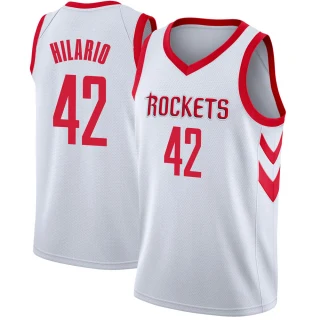 Men's Nene Hilario Houston Rockets White Swingman Jersey - Association Edition