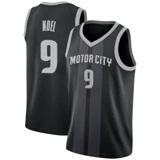 Men's Nerlens Noel Detroit Pistons Black Swingman 2018/19 Jersey - City Edition