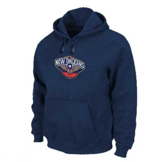 Men's New Orleans Pelicans Navy Pullover Hoodie -