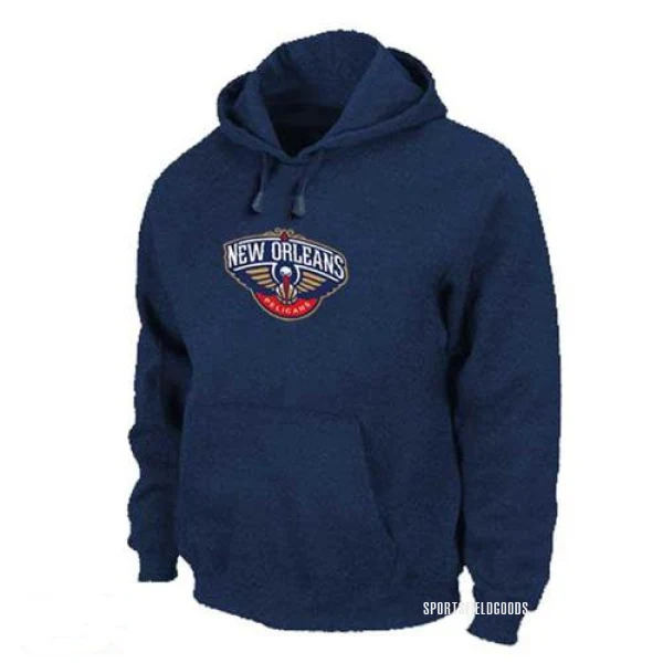 Men's New Orleans Pelicans Navy Pullover Hoodie -