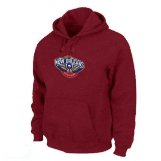 Men's New Orleans Pelicans Red Pullover Hoodie -