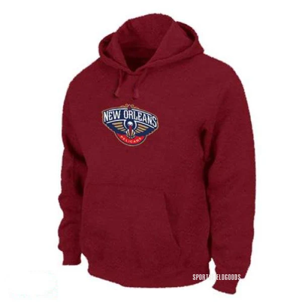 Men's New Orleans Pelicans Red Pullover Hoodie -