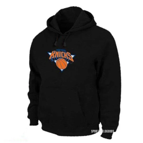 Men's New York Knicks Black Pullover Hoodie -