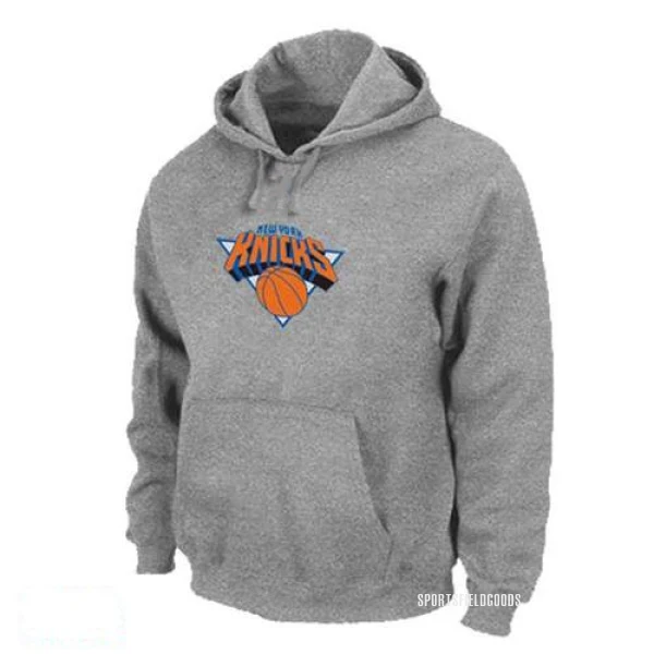 Men's New York Knicks Grey Pullover Hoodie -