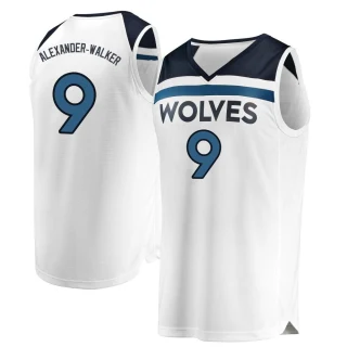 Men's Nickeil Alexander-Walker Minnesota Timberwolves White Fast Break Jersey - Association Edition