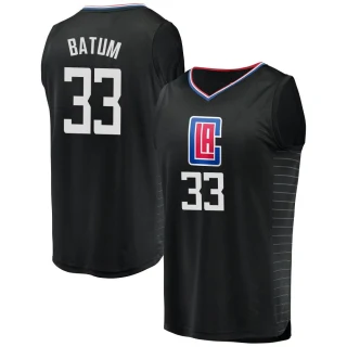 Men's Nicolas Batum Los Angeles Clippers Black Fast Break Jersey - Statement Edition