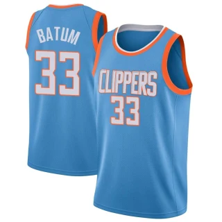 Men's Nicolas Batum Los Angeles Clippers Blue Swingman Jersey - City Edition
