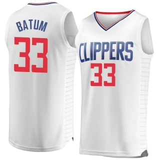 Men's Nicolas Batum Los Angeles Clippers White Fast Break Jersey - Association Edition