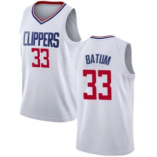 Men's Nicolas Batum Los Angeles Clippers White Swingman Jersey - Association Edition