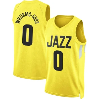 Men's Nigel Williams-Goss Utah Jazz Gold Swingman 2022/23 City Edition Jersey