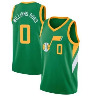 Men's Nigel Williams-Goss Utah Jazz Green Swingman 2020/21 Jersey - Earned Edition