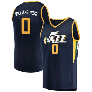 Men's Nigel Williams-Goss Utah Jazz Navy Fast Break Jersey - Icon Edition