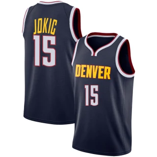 Men's Nikola Jokic Denver Nuggets Navy Swingman Jersey - Icon Edition