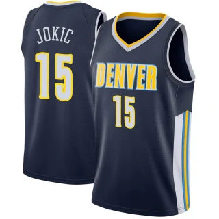 Men's Nikola Jokic Denver Nuggets Navy Swingman Jersey - Icon Edition