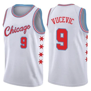Men's Nikola Vucevic Chicago Bulls White Swingman Jersey - City Edition