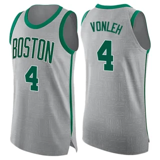Men's Noah Vonleh Boston Celtics Gray Swingman Jersey - City Edition