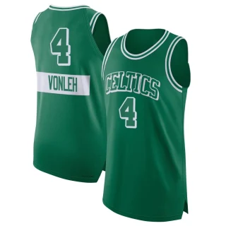 Men's Noah Vonleh Boston Celtics Green Authentic Kelly 2021/22 City Edition Jersey