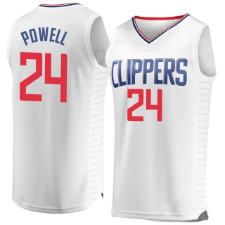 Men's Norman Powell Los Angeles Clippers White Fast Break Jersey - Association Edition