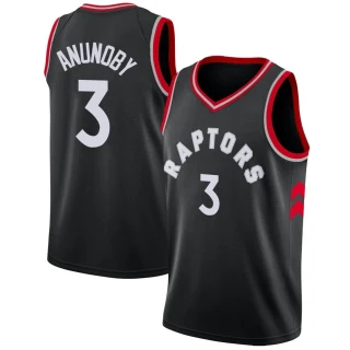 Men's O.G. Anunoby Toronto Raptors Black Swingman Jersey - Statement Edition