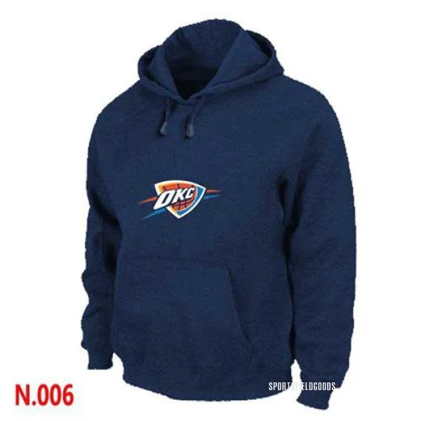 Men's Oklahoma City Thunder Navy Pullover Hoodie -