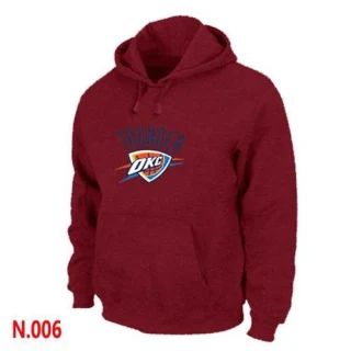 Men's Oklahoma City Thunder Red Pullover Hoodie -