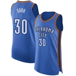 Men's Olivier Sarr Oklahoma City Thunder Blue Authentic Jersey - Icon Edition