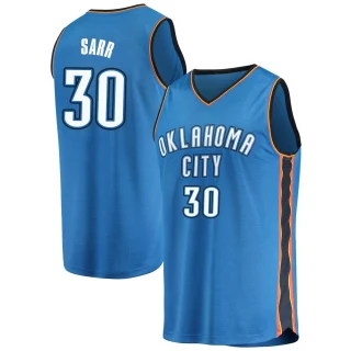 Men's Olivier Sarr Oklahoma City Thunder Blue Fast Break Replica Jersey - Icon Edition