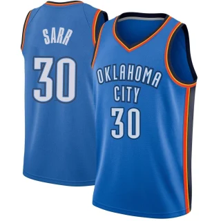Men's Olivier Sarr Oklahoma City Thunder Blue Swingman Jersey - Icon Edition