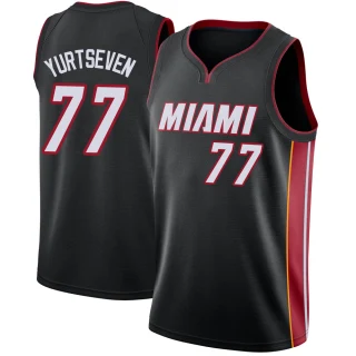 Men's Omer Yurtseven Miami Heat Black Swingman Jersey - Icon Edition