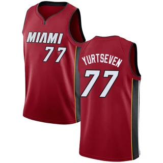 Men's Omer Yurtseven Miami Heat Red Swingman Jersey - Statement Edition