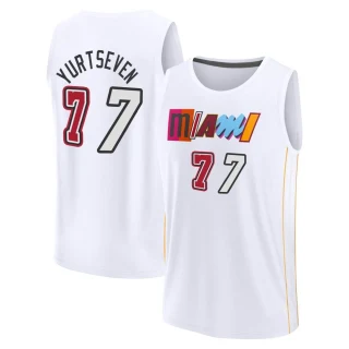 Men's Omer Yurtseven Miami Heat White Fast Break 2022/23 City Edition Jersey