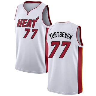 Men's Omer Yurtseven Miami Heat White Swingman Jersey - Association Edition
