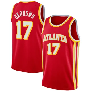 Men's Onyeka Okongwu Atlanta Hawks Red Swingman 2020/21 Jersey - Icon Edition