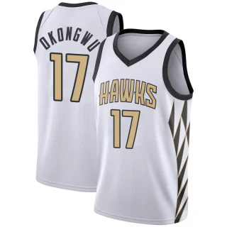 Men's Onyeka Okongwu Atlanta Hawks White Swingman 2018/19 Jersey - City Edition