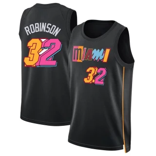 Men's Orlando Robinson Miami Heat Black Swingman 2021/22 City Edition Jersey