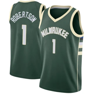 Men's Oscar Robertson Milwaukee Bucks Green Swingman Jersey - Icon Edition
